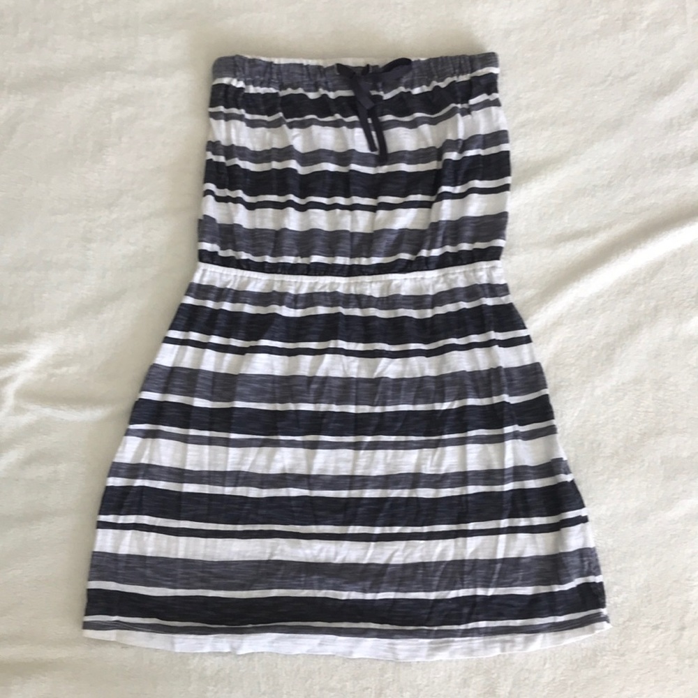 Gap Striped Strapless Dress